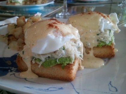 Dungeness crab eggs benedict