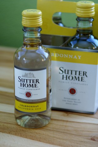 187ml bottle of Sutter Home Chardonnay