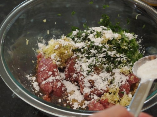 Pork cornstarch sprinkle