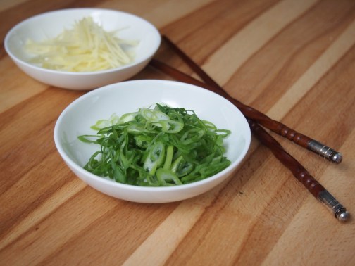 Ginger and scallions