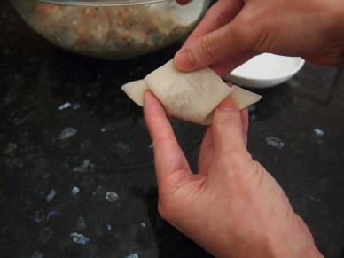 Wonton wrapping 4