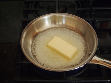 Melting Butter in Skillet