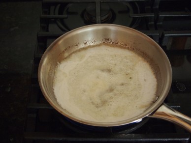 Melted Butter in skillet