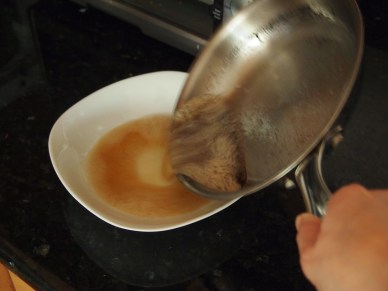 Cooling brown butter