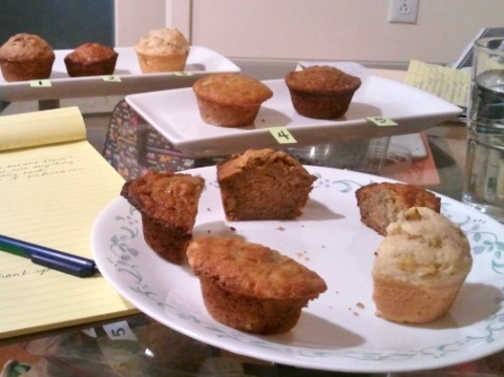 5 recipes test for banana muffins