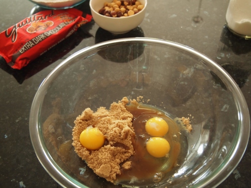 Brown sugar and eggs