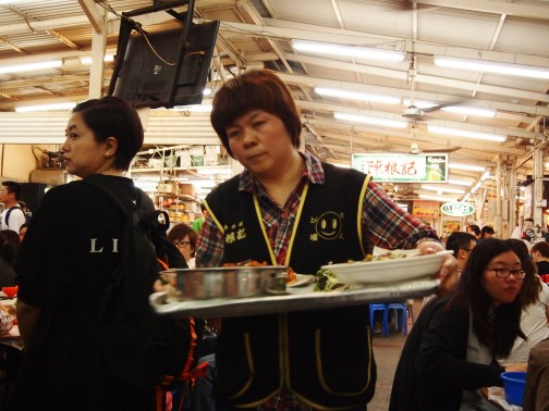 Server at Wo Che Estate Market Food Stalls Sha Tin