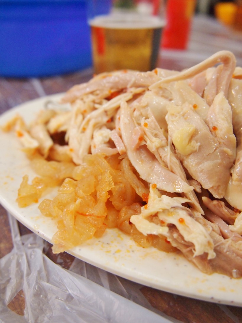 Wasabi Shredded Chicken with Jellyfish at Wo Che Estate Market Food Stalls Sha Tin