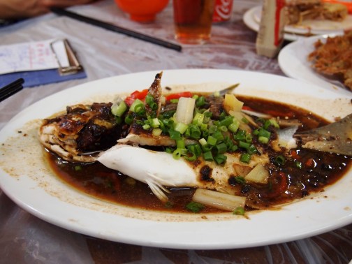 Whole Pompano at Wo Che Estate Market Food Stalls Sha Tin